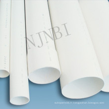 Tuyau en PVC de haute qualité blanc 1/2 po